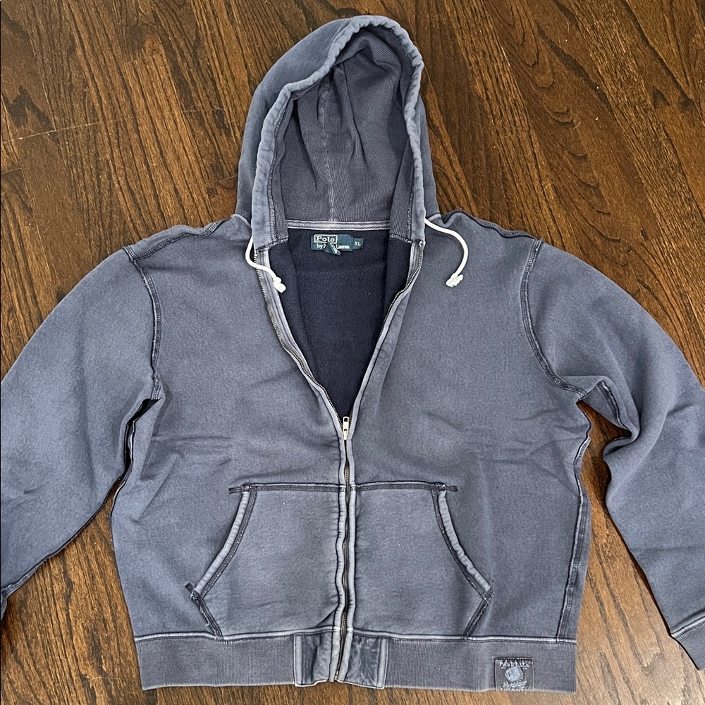 Ralph Lauren Navy Fleece Jacket - Picture 3 of 3